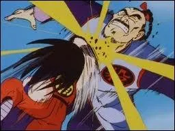 Sangoku se battait aussi lorsqu'il tait jeune. Contre qui se bat-il sur cette image ?