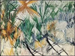 Quel peintre n prs d'Odessa en 1881 est l'auteur de la toile  Paysage rayonniste  ?