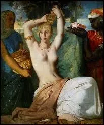 Quel peintre n  St Domingue en 1819 est l'auteur de la toile  La toilette d'Esther  ?