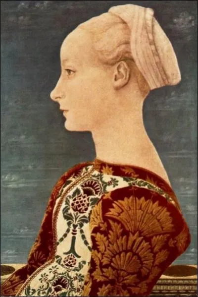 Portrait de profil d'une jeune femme, 1465