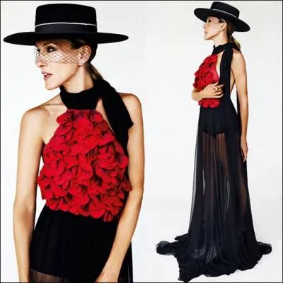 Sarah a souvent fait les pages modes des magazines, comme ici, en Gucci. Par sa mre, elle est apparente ... ?