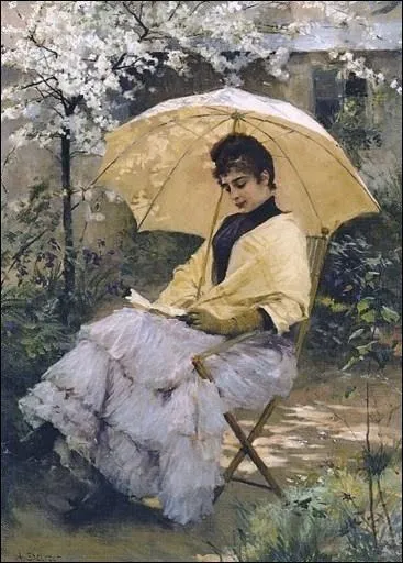 Femme  l'ombrelle 1886