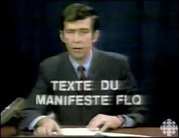 Pendant la crise d'Octobre qui a lu le manifeste du FLQ  l'antenne de Radio-Canada ?