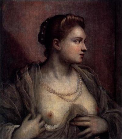 Portrait d une femme révélant ses seins, 1570