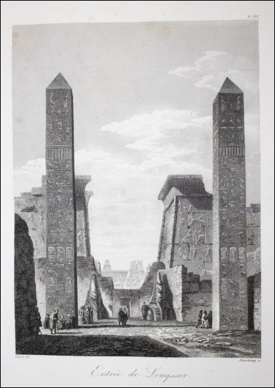 A Louxor, les dessinateurs napoléoniens ont immortalisé les 2 grandioses obélisques se dressant à l'entrée du temple. Le vice-roi d'Egypte offrira l'un d'eux à la France. Quel monarque français le fera installer au centre de la place de la Concorde à Paris ?