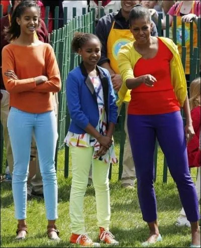 Michelle Obama a deux enfants, deux filles, prnommes ?
