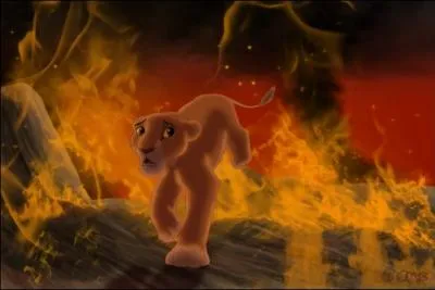 Que part faire Kiara quand elle est pige par les flammes ?