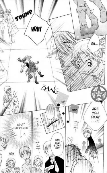 Que se passe-t-il lorsque Mikan et Natsume tombent par terre lors du bal de Nol ?