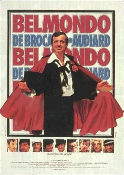 Film franais de Philippe de Broca de 1975 avec Jean-Paul Belmondo, Genevieve Bujold, Charles Grard ... .