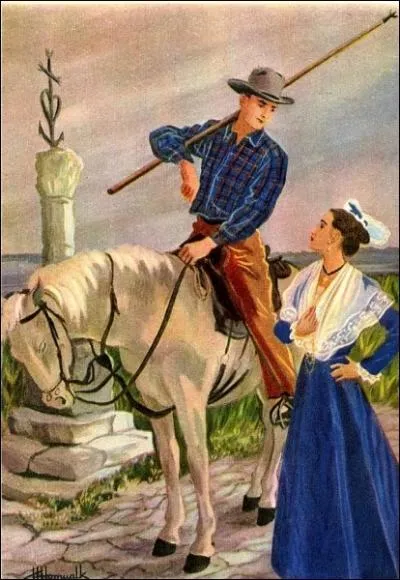 Le cow boy camarguais , un ... .