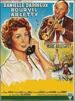 Film franais ralis par Marc Allgret en 1958 avec Bourvil, Danielle Darrieux, Arletty, Jean-Paul Belmondo, Roger Hanin ... .
