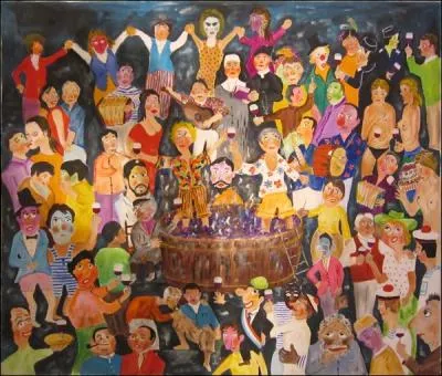 Il danse autour du (... ) qui porte les vendanges ;