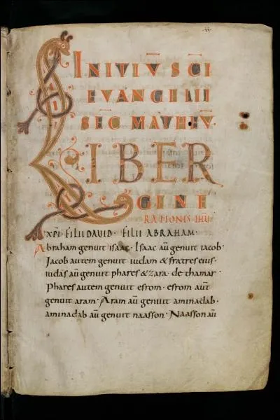 Le grand L est décoré de motifs végétaux stylisés et terminé par une petite ... ... qui sont autant de témoignages d'un miniaturiste capable de concilier fantaisie et rigueur. Que voyez-vous ?
