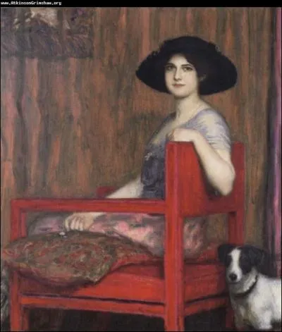 Mary dans un fauteuil rouge