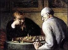 Qui a peint ces joueurs d'checs ?