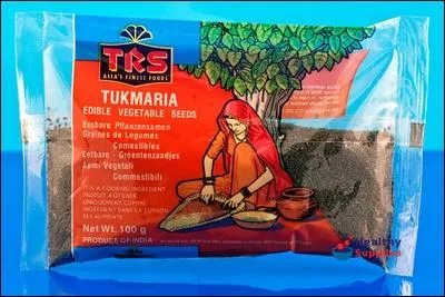 Boisson exotique rafrachissante, laiteuse de belle couleur verte,  base d'agar agar, sucre,  quoi vous ajoutez des graines de tukmaria. Elle vous attend au coeur des Mascareignes. O ?