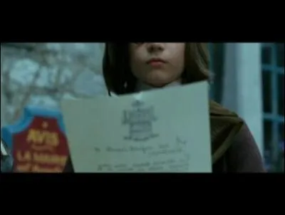 O se trouvait la lettre d'adieu des parents ?