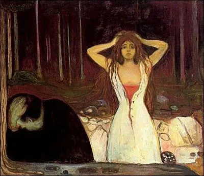 Quel expressionniste norvgien a peint Ashes (Cendres), en 1894 ?