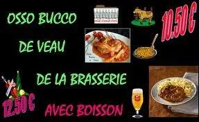 Une pure  Saint Germain  est confectionne  base de pois casss, un potage  Crcy   base de carottes et un osso bucco  forestire  sera toujours accompagn de 