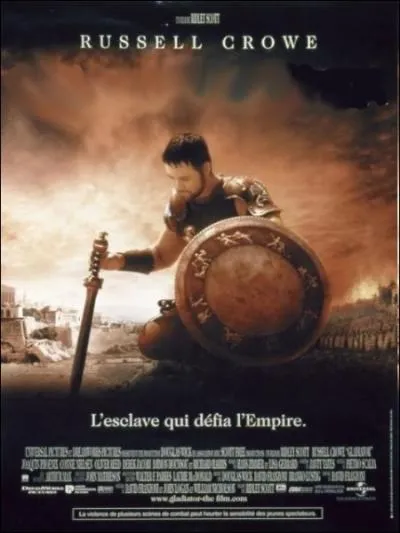 Film pique amricano-britannique de Ridley Scott, sorti en 2000 avec Russell Crowe, Joaquin Phoenix, Connie Nielsen, Oliver Reed ... .