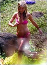 C'est Jennifer Aniston en bikini rose, qui va plonger dans un lac. Dans quel film ?