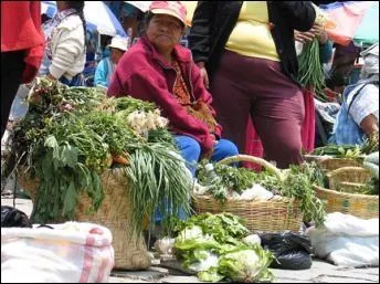 Marché traditionnel sur la place de Potosi, non loin de la grande place administrative. Où allez-vous acheter des "empanadas" et boire du maté ?