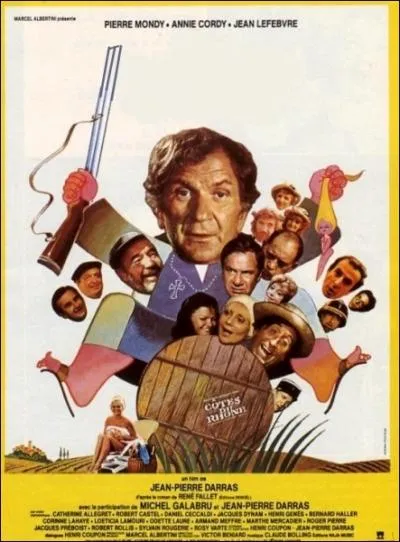 Surprenant moine   Frre Grgoire  dans un film de Jean-Pierre Darras de 1983, tir d'un roman de Ren Fallet ... .