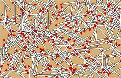 Combien d'allumettes se sont parpilles ?