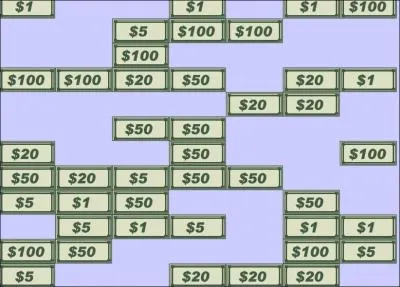 Quelle somme d'argent possde le dtenteur de tous ces billets ?