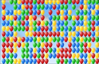 Combien de ballons volent dans le ciel ?