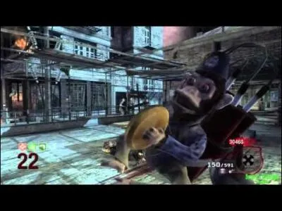 Dans  Der Reise , que se passe-t-il quand on balance un singe dans la chemine ?