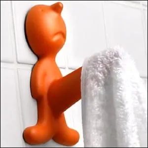 Bon, ce n'est pas d'un got parfait mais c'est assez mignon non ? Voici le porte-serviette qui doit  tout prix... ?