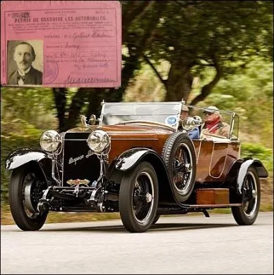 En France, de quand date le premier permis de conduire sous son appellation actuelle ?