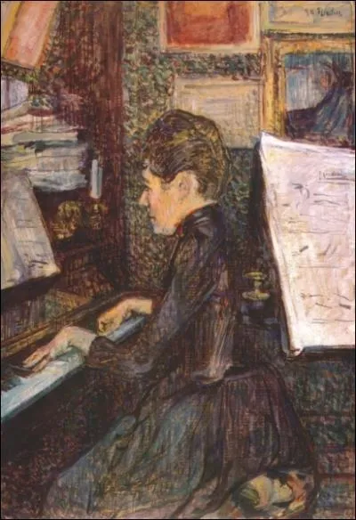 Mademoiselle Dihau au piano, 1890