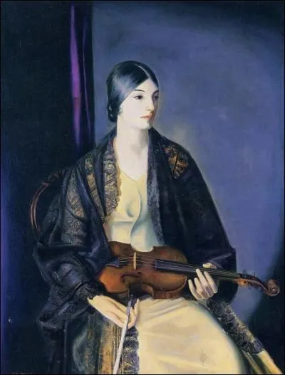 Portrait de la violoniste Leila Kalman, 1924