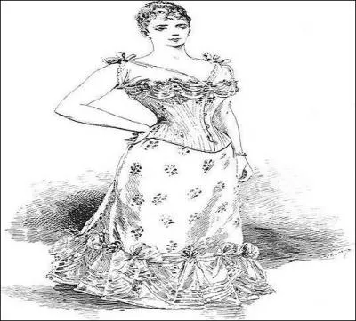 Si ce corset suggestif de la Belle Epoque perdait son nom, ce serait parce que Madame, prenant de l'ge, ne pourrait plus le lacer.
