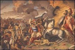 Lequel de ces héros s'est illustré pendant la guerre de Troie à la tête des Myrmidons ?