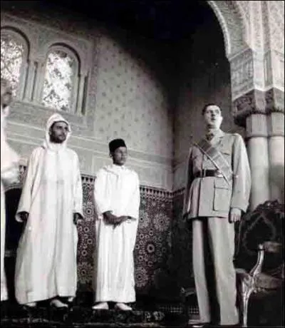 Le 6 aot 1943, le Gnral de Gaulle se rend au Maroc, quel sultan y rencontre-t-il ?