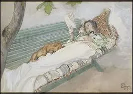 Qui a peint  Jeune femme allonge sur un banc  ?