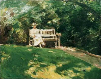 Qui a peint  Le banc de jardin  ?