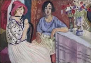 Qui a peint  Intrieur  Nice, mesdemoiselles Matisse et Darricarrre  ?