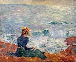 Qui a peint  Jeune femme au bord du rivage d'Agay  ?
