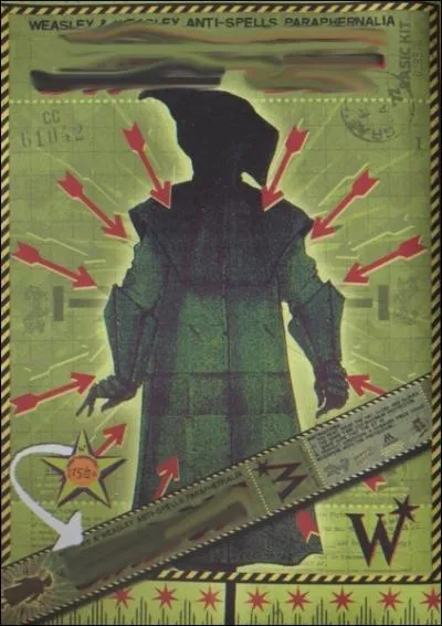 Regardez cette affiche, approchons-nous !  Dclin en chapeaux, capes et gants . Intressant. Pensez-vous que l'on peut trouver ce produit en magasin ? Il se nomme :