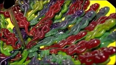 Encore des confiseries ! Quelle organisation ! Je trouve ces bonbons d'assez mauvais got dans tous les sens du terme. Je me souviens qu'un petit garon a tent un jour d'en voler. On les nomme :