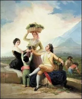 Peintre espagnol du romantisme auteur de   Vendanges   (1787) ... .