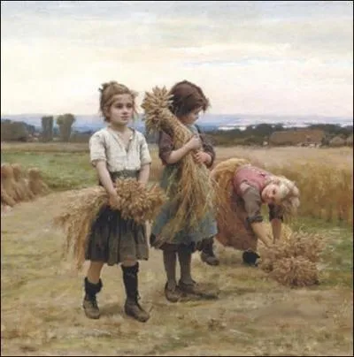Peintre nordiste venant d'une famille paysanne , lve de jules Breton , il a ralis ce tableau   Les jeunes moissonneuses   ... .