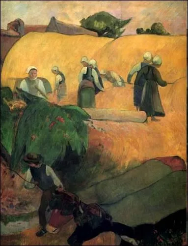 Quel clbre peintre franais a ralis   Moisson en Bretagne   ?