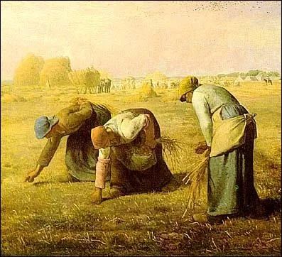 C'est en observant les paysannes de Chailly, que ce peintre fondateur de l'cole de Barbizon s'est inspir pour crer cette toile clbre   Les glaneuses   ... .