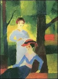 Qui a peint  Deux jeunes filles dans les bois  ?