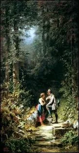 Qui a peint  Rencontre  l'ore du bois  ?